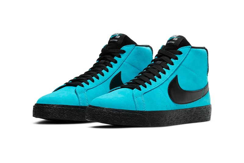Nike SB Highlighter Pack Blazer Low GT Zoom Blazer Mid Zoom Stefan Janoski RM University Gold / University Gold / Black / Black altic blue / Baltic blue / White / Black ink Rise / Pink Rise / News Print / Black Release Information Swoosh Sneakers Drop Date Closer Look