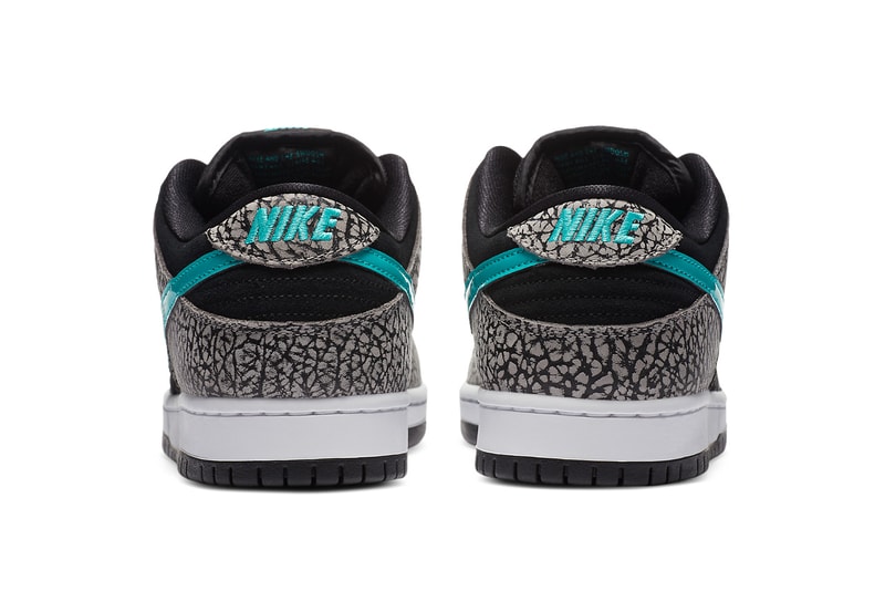 nike sb skateboarding dunk low elephant atmos air max 1 black elephant jade blue gray white bq6817 009 official release date info photos price store list buying guide