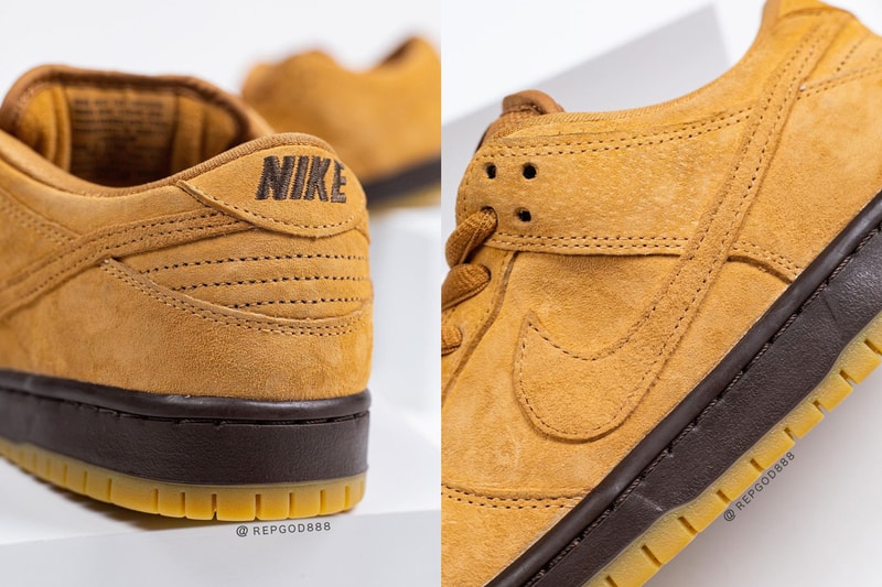 nike sb skateboarding dunk low wheat flax tan brown official release date info photos price store list buying guide