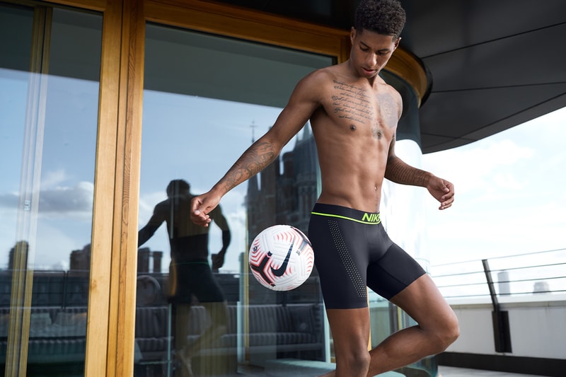 Marcus Rashford nike underwear campaign release information nike where to buy how to cop