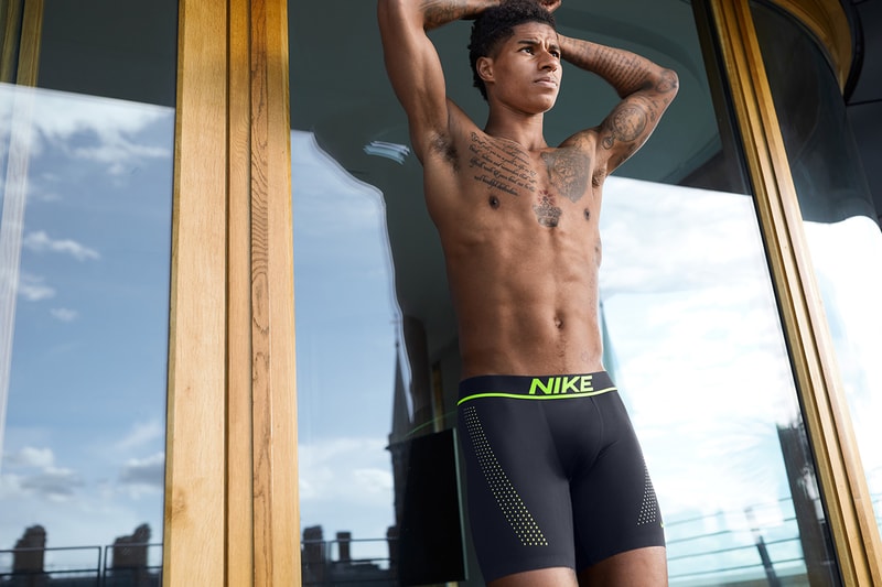 Marcus Rashford nike underwear campaign release information nike where to buy how to cop
