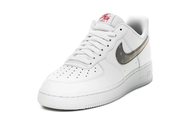 3M Nike Air Force 1 White Silver Anthracite University Red menswear streetwear fall winter 2020 collection fw20 sneakers shoes footwear trainers runners