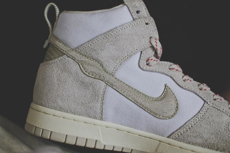 notre nike sportswear dunk high white tan red first look official release date info photos price store list buying guide