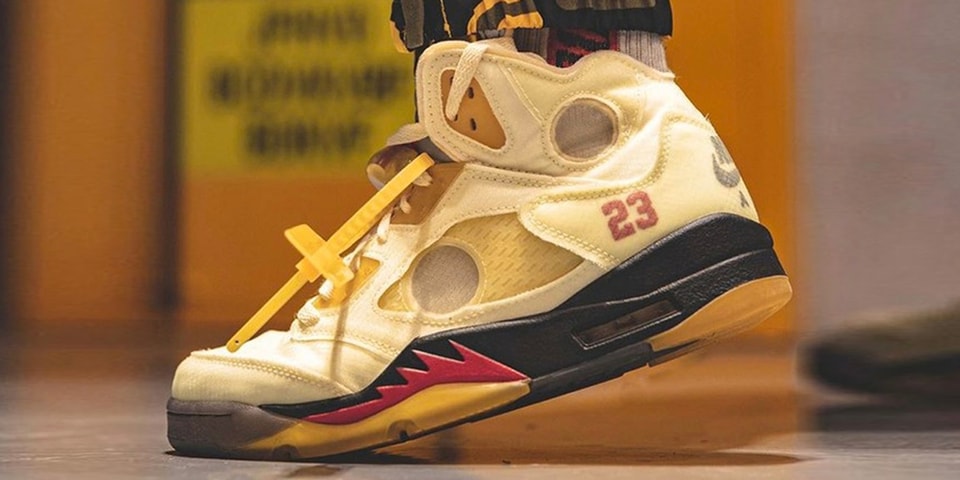 Jordan 5 off white sail resale value Clearance