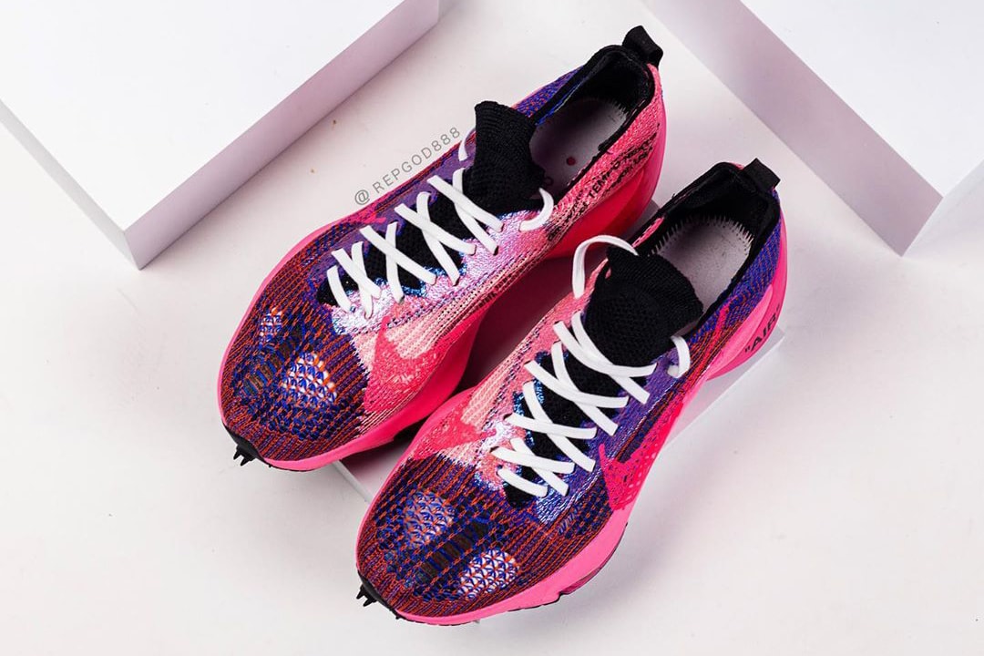 off white virgil abloh nike sportswear air zoom tempo next percent pink blue official release date info photos price store list buying guide