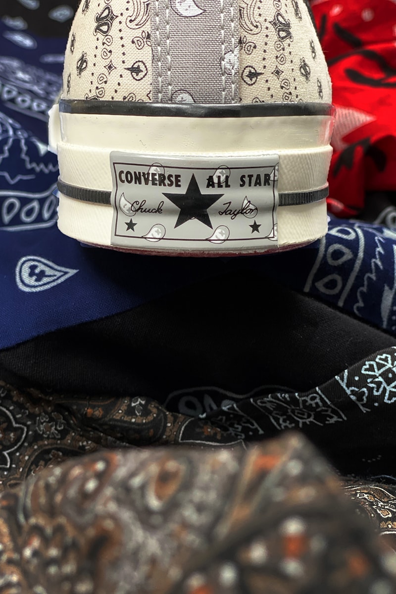 offspring converse patchwork paisley pastel color block red grey beige black blue green pink buy cop purchase release information