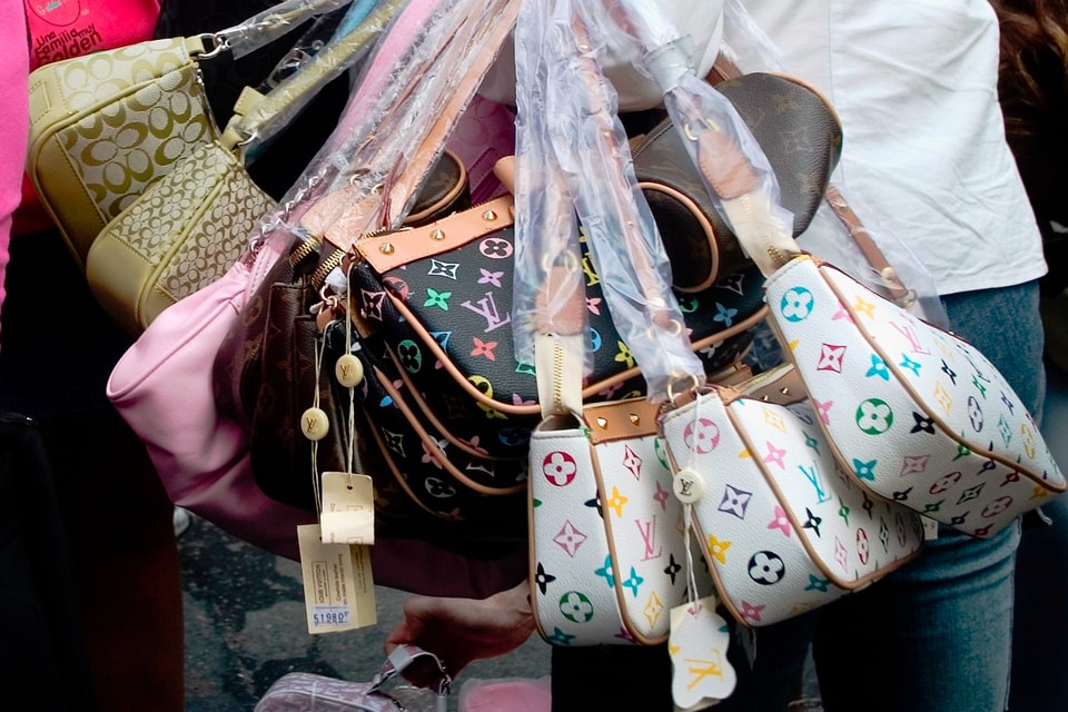 Cracking down on counterfeit: Over 100 sacks of fake Louis Vuitton