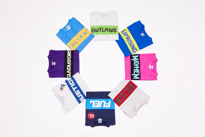 HB style giveaway OWL 2020 Grand Finals Play Kit premium elevated style comfort cut and sewn pieces better fitting durability breathability high tech silicon application woven jocktags side zippers