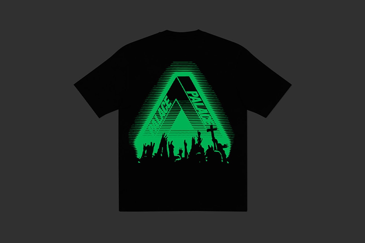 Palace "Tri-Cult" Glow-In-The-Dark Halloween T-Shirt skateboards black release date info buy store price