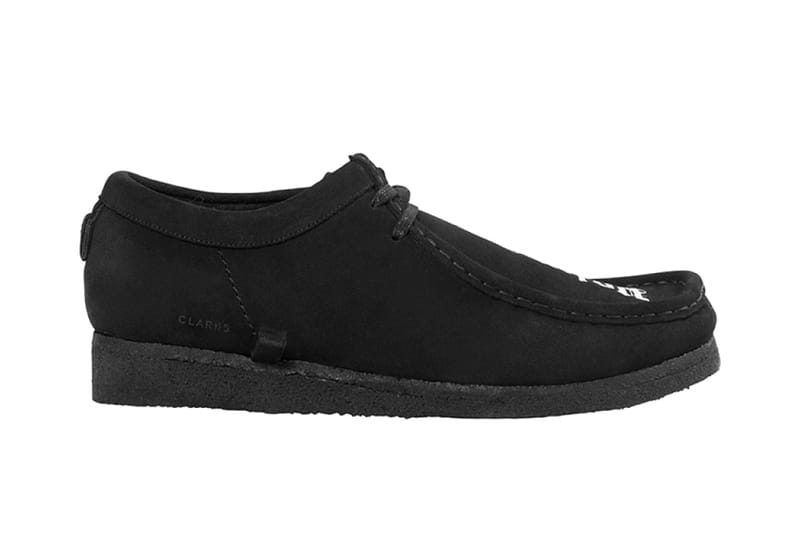 clarks wallabees black mens