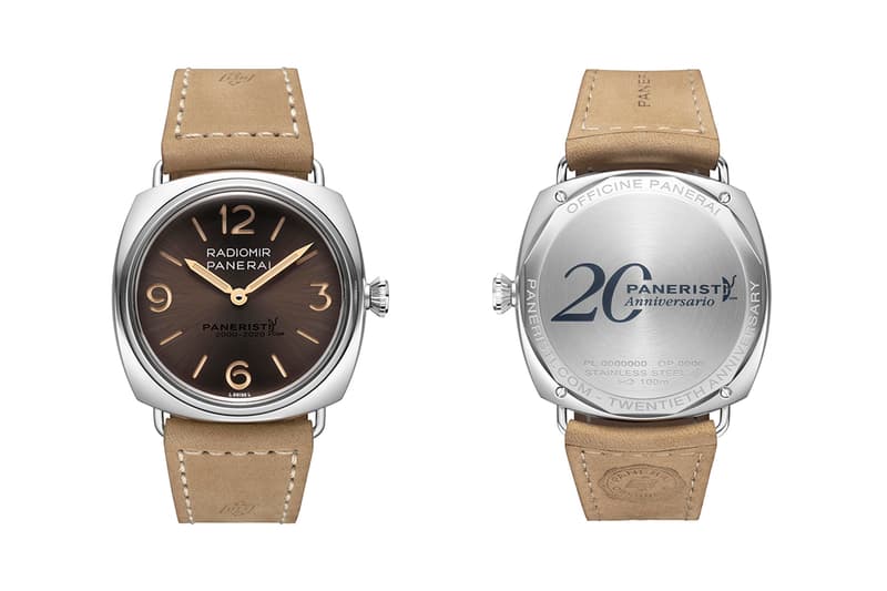 panerai italian watches luxury paneristi 20th anniversary online fan community enthusiasts radiomir venti special edition 1020