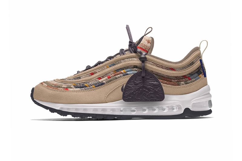Pendleton Nike By You Air Force 1 Air Max 97 menswear streetwear footwear kicks runners trainers shoes sneakers fall winter 2020 collection