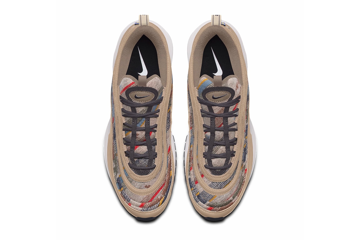 Pendleton Nike By You Air Force 1 Air Max 97 menswear streetwear footwear kicks runners trainers shoes sneakers fall winter 2020 collection