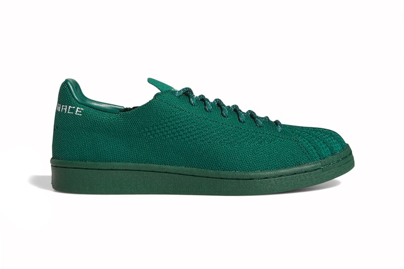 Pharrell Williams adidas Superstar Primeknit Auburn dark green menswear streetwear fall winter 2020 collection fw20 shoes sneakers footwear kicks trainers runners
