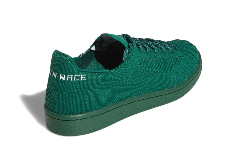 Pharrell Williams adidas Superstar Primeknit Auburn dark green menswear streetwear fall winter 2020 collection fw20 shoes sneakers footwear kicks trainers runners
