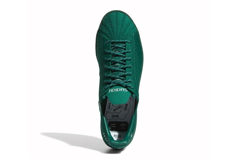 Pharrell Williams adidas Superstar Primeknit Auburn dark green menswear streetwear fall winter 2020 collection fw20 shoes sneakers footwear kicks trainers runners