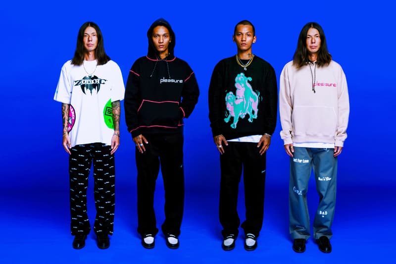 Pleasure Fall Winter 2020 Lookbook fw20 collection menswear streetwear jackets sweaters shirts tees graphics pants
