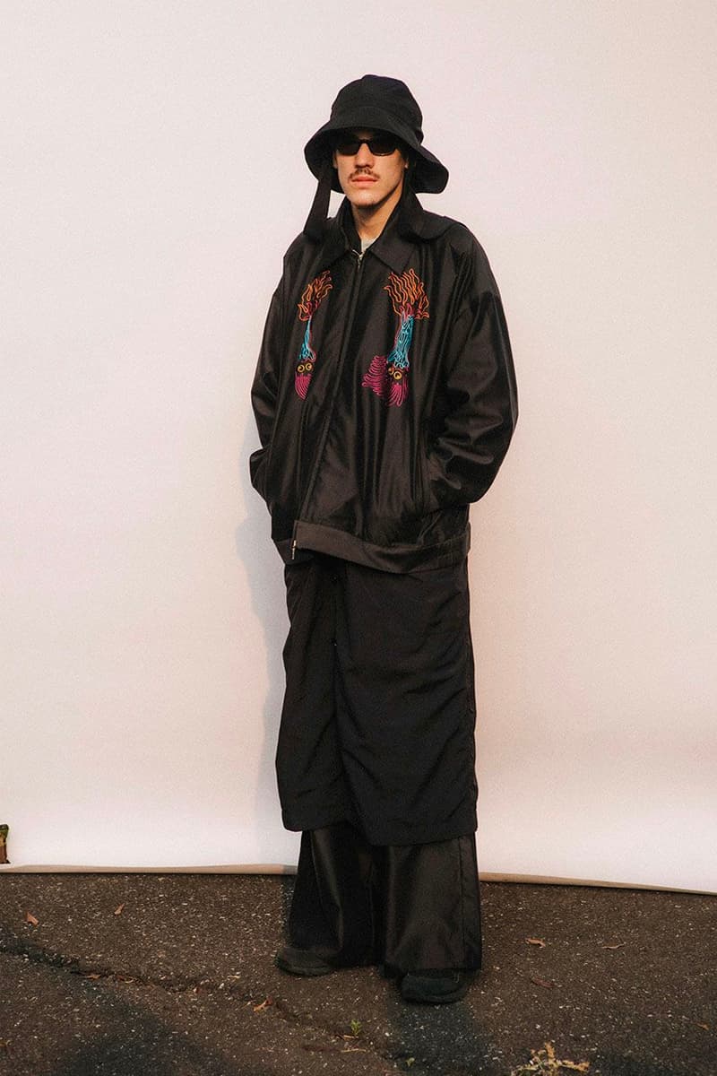 PSEUDOS Spring Summer 2021 Lookbook menswear streetwear ss21 jackets coats shirts t shirts prints pants trousers slacks 