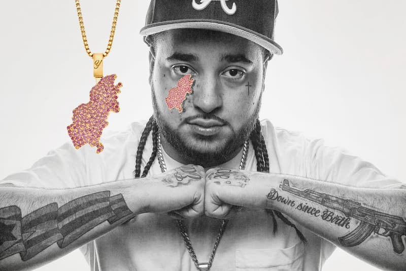Quantez Crafts ASAP Yams Birthmark Chain necklaces jewelry menswear streetwear custom Amethyst stone gemstone purple iconic