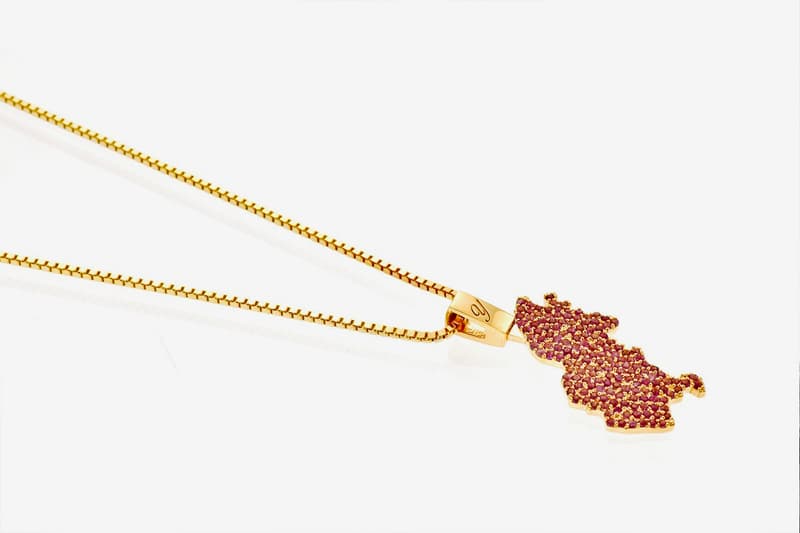 Quantez Crafts ASAP Yams Birthmark Chain necklaces jewelry menswear streetwear custom Amethyst stone gemstone purple iconic