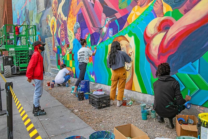 raul ayala groundswell students houston bowery wall mural