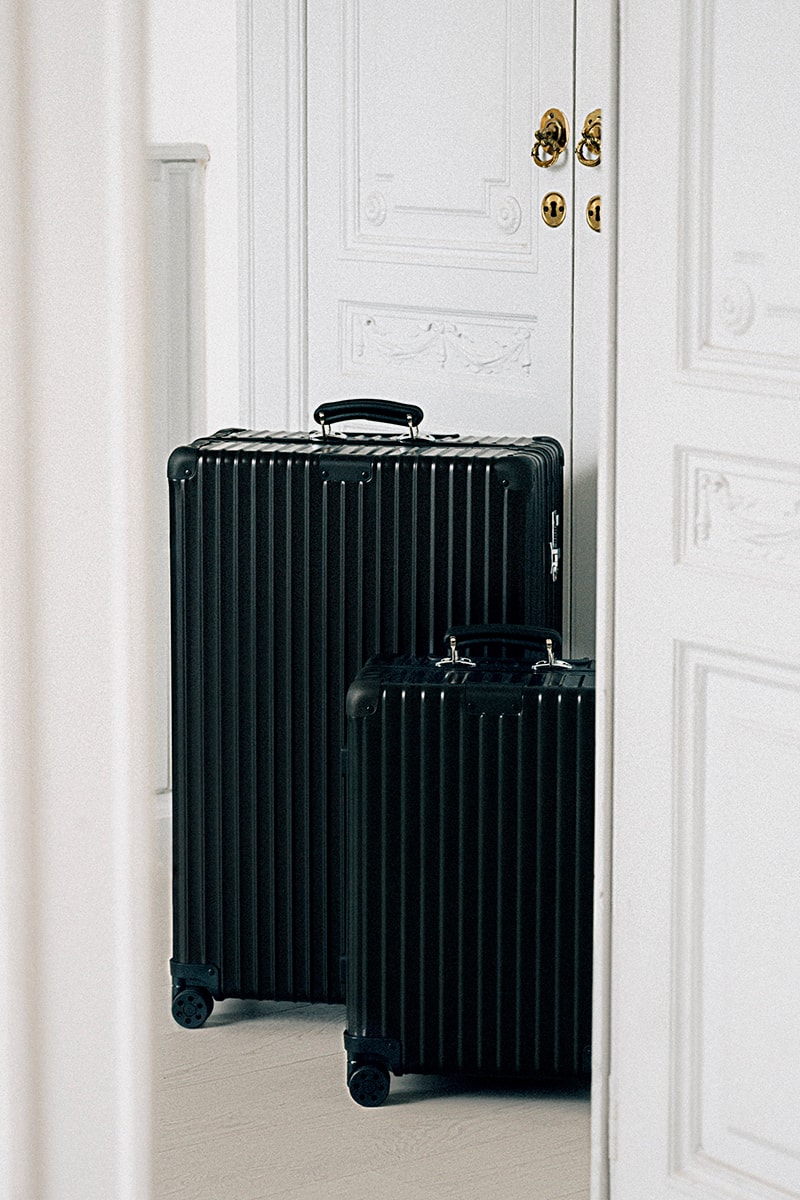 RIMOWA Classic Matte Black luggage collection fall winter 2020 fw20 wheels handles tags unique info