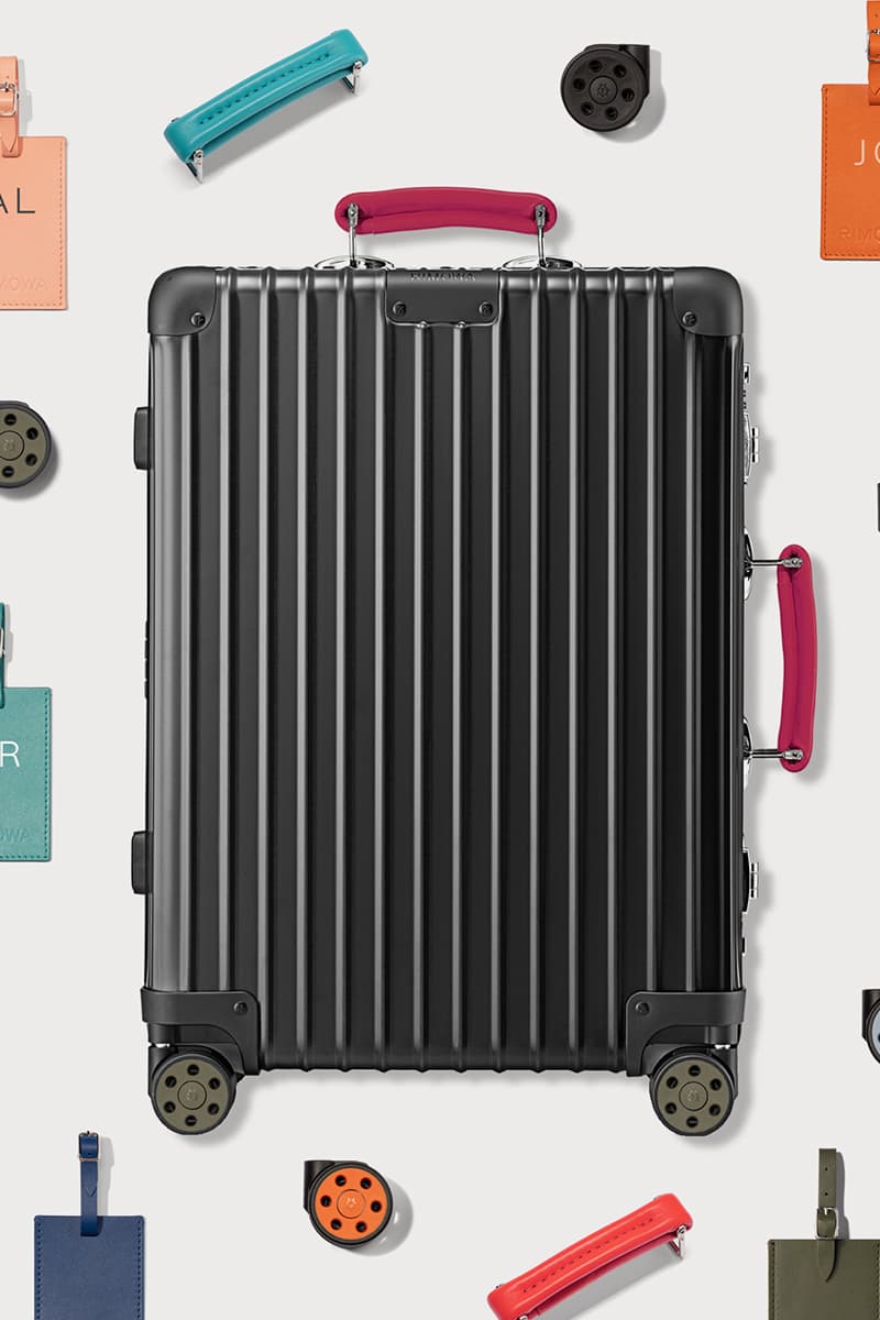 RIMOWA Classic Matte Black luggage collection fall winter 2020 fw20 wheels handles tags unique info