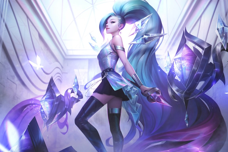 riot games champion seraphine k da all out cross title event league of legends of runeterra wild rift teamfight tactics
