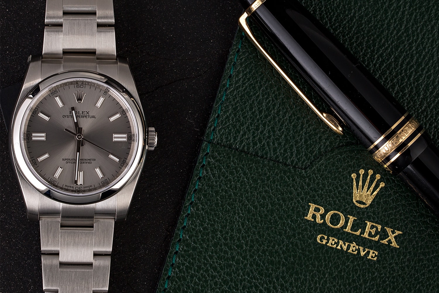 rolex oyster perpetual 124300 round table bobs watches grey and patina producer michael mad paris