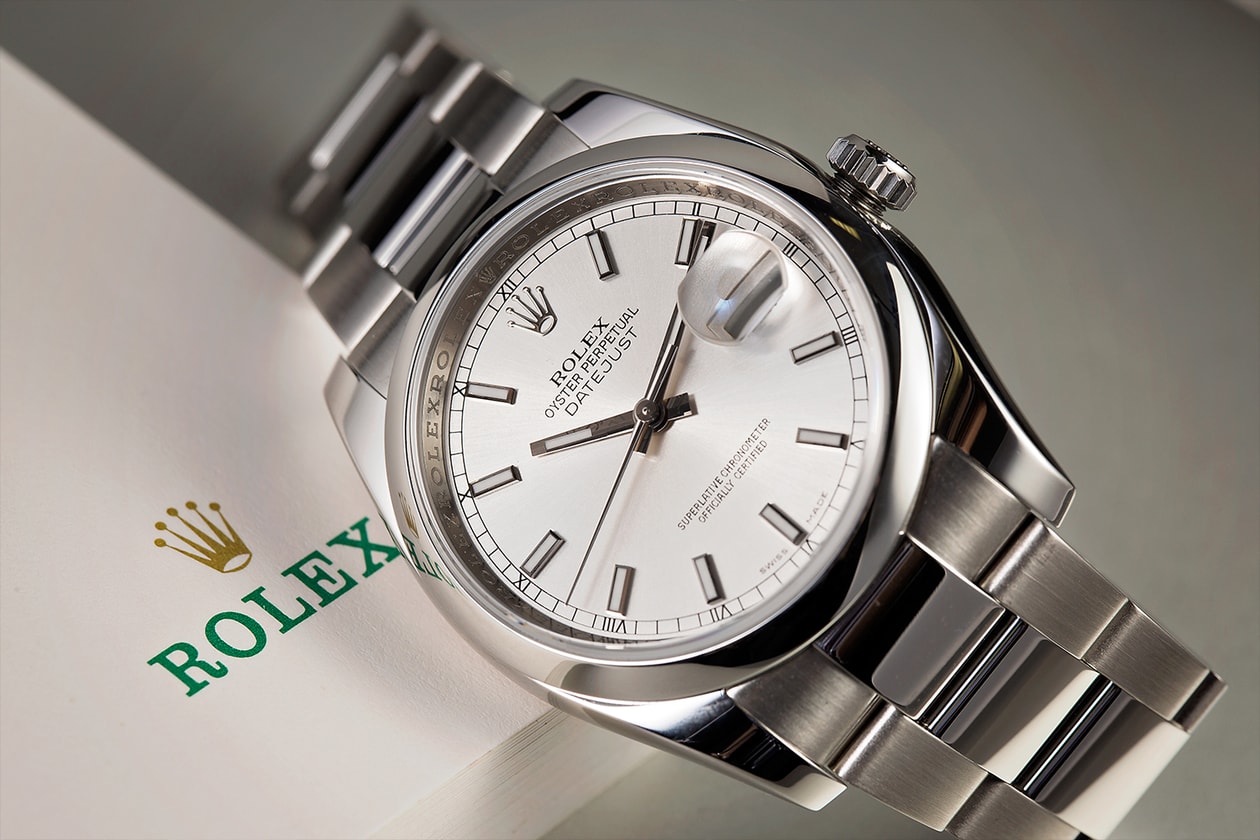 rolex oyster perpetual 124300 round table bobs watches grey and patina producer michael mad paris