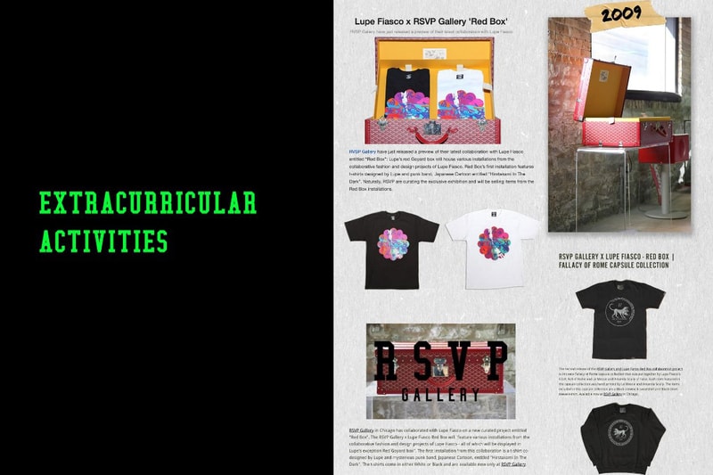 RSVP Gallery 10 Year Celebration: 2009-2019 Yearbook decade business virgil abloh don c rubber dunk