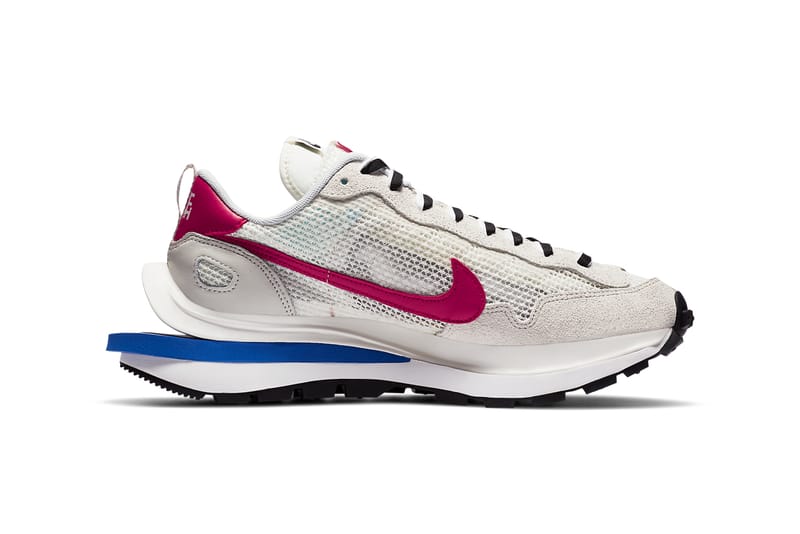 white blue and pink nikes