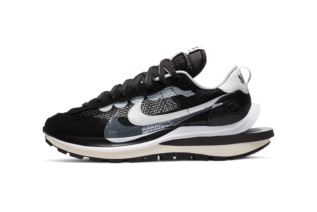 sacai nike sportswear vaporwaffle black white red blue CV1363 001 100 official release date info photos price store list buying guide