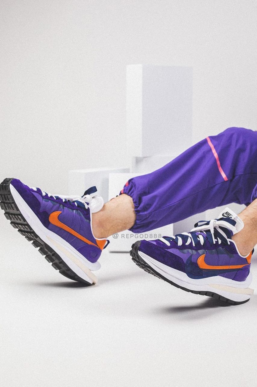 purple orange sneakers