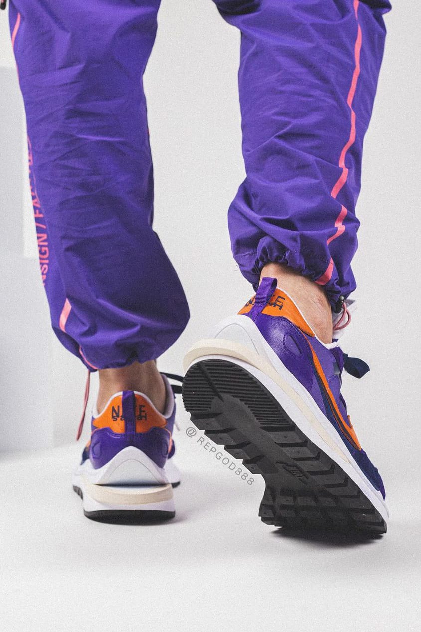 purple and orange nike shoes