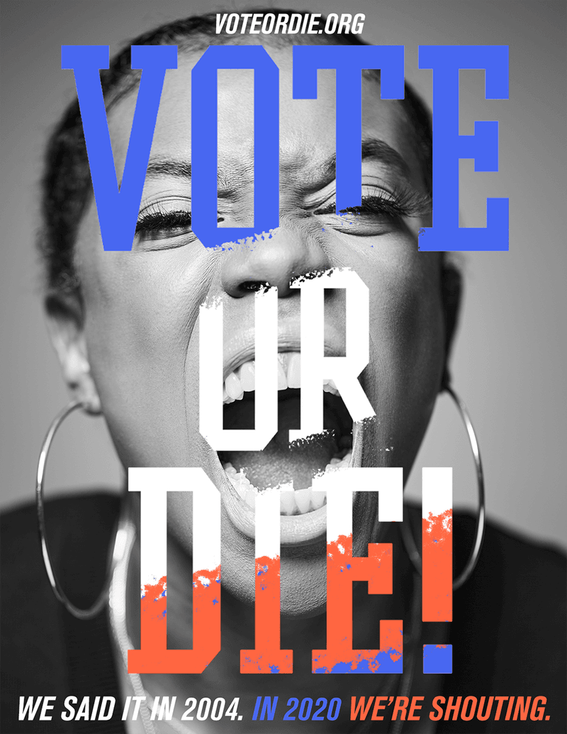 Sean John Vote or Die Campaign Tee Shirts design reissue relaunch p diddy combs collection revolt joe biden donald trump presidential pyer moss black lives matter election 2020
