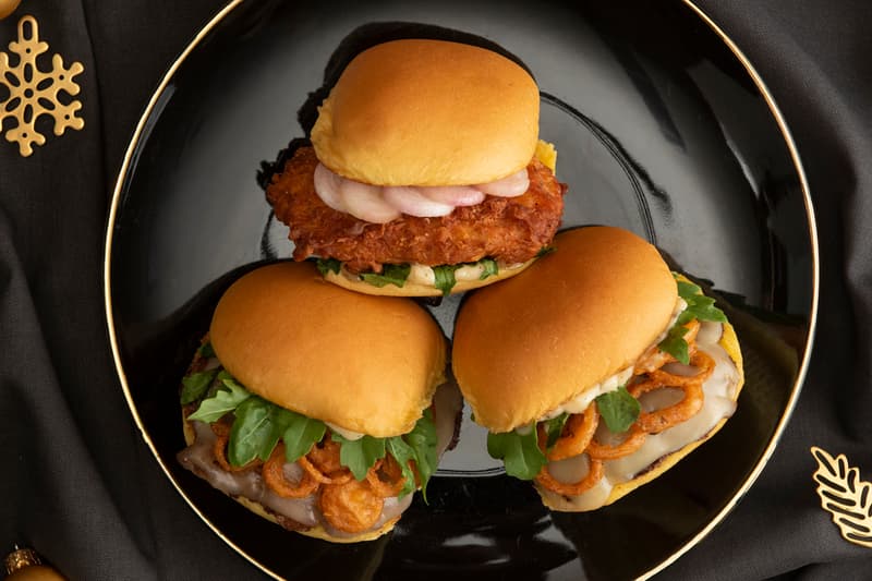 Shake Shack Limited-Edition Luxury Menu Black Truffle Burger Chick'n Fries Chips Sides Main Menu ShackMeister Angus Beef Special Luxury Food Drinks Beverages