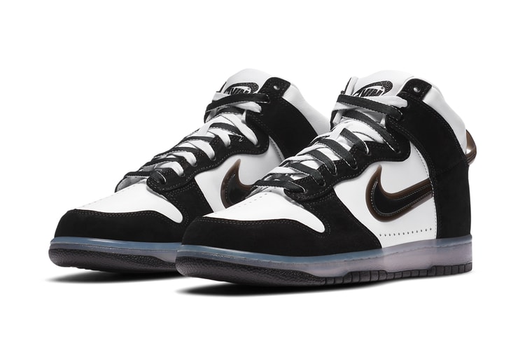 Official Images of the Slam Jam x Nike Dunk High "Clear Black"