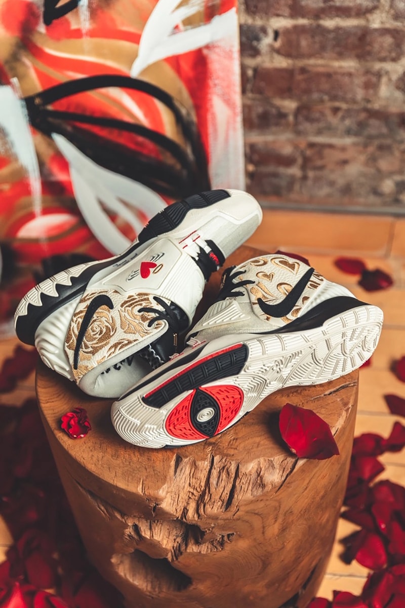 sneaker room nike basketball kyrie irving 6 mom collection white cream black red gold hearts official release date info photos price store list buying guide