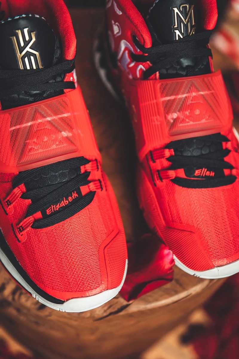 sneaker room nike basketball kyrie irving 6 mom collection white cream black red gold hearts official release date info photos price store list buying guide