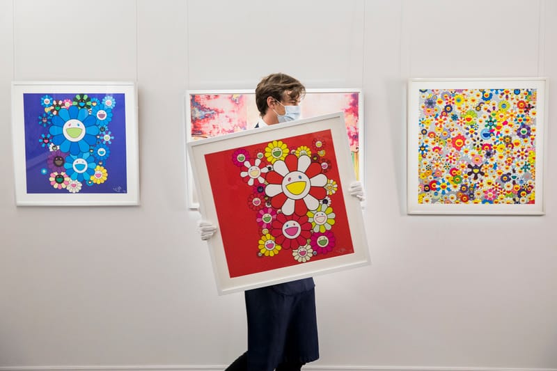 Sotheby’s London Auctions off Works by Takashi Murakami, KAWS and More