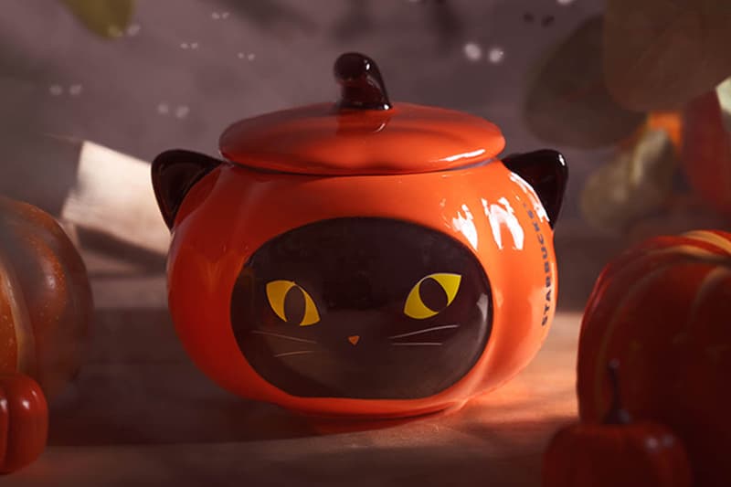 Starbucks' 2020 Halloween Collection Is for the Cat-Loving Coffee Drinker Pumpki-tten bottle Purrific mug Meowloween tumbler