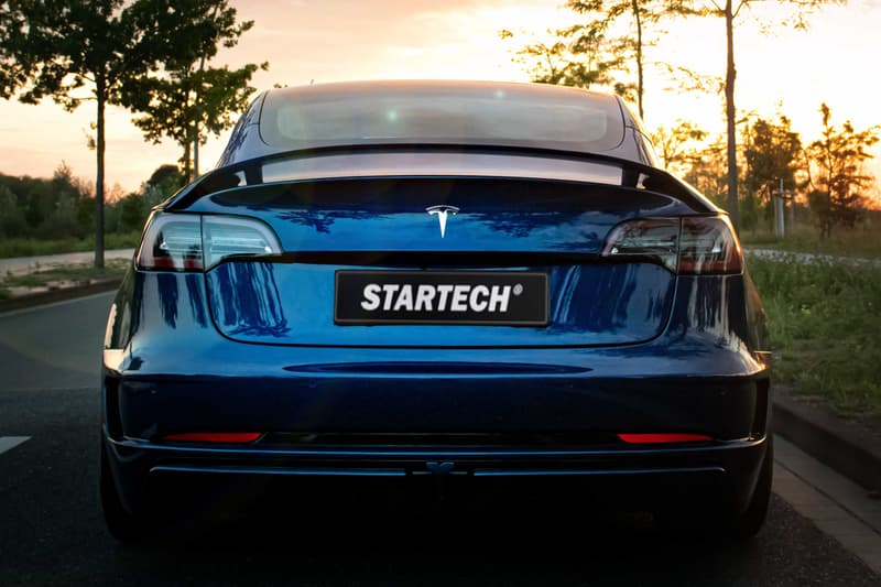 STARTECH Tesla Model 3 Body Kit Enhancements Modified Tuning Design Elon Musk BRABUS Wheels Rim Carbon Fiber 3D Printing CAD Electric Cars EV