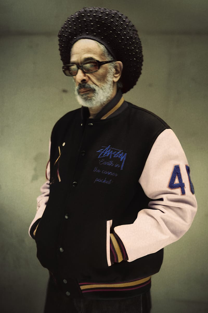 stussy 40th anniversary varsity jacket