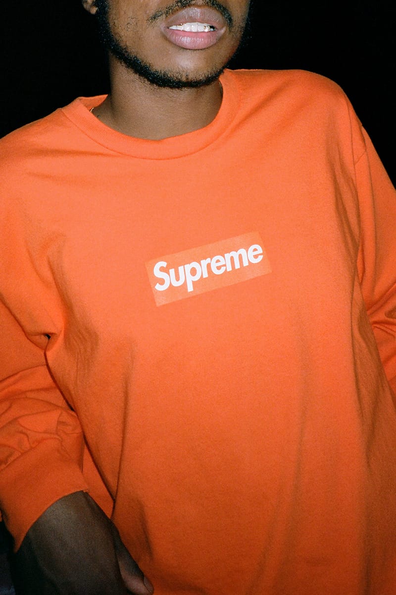 supreme black long sleeve box logo