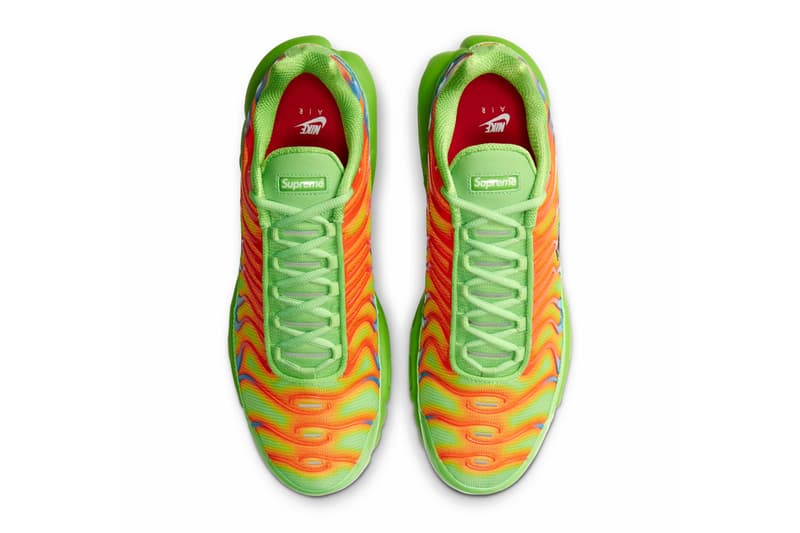 Supreme Nike Air Max Plus TN Fire Pink Mean Green Re-Release DA1472-600 DA1472-300 Buy Price 