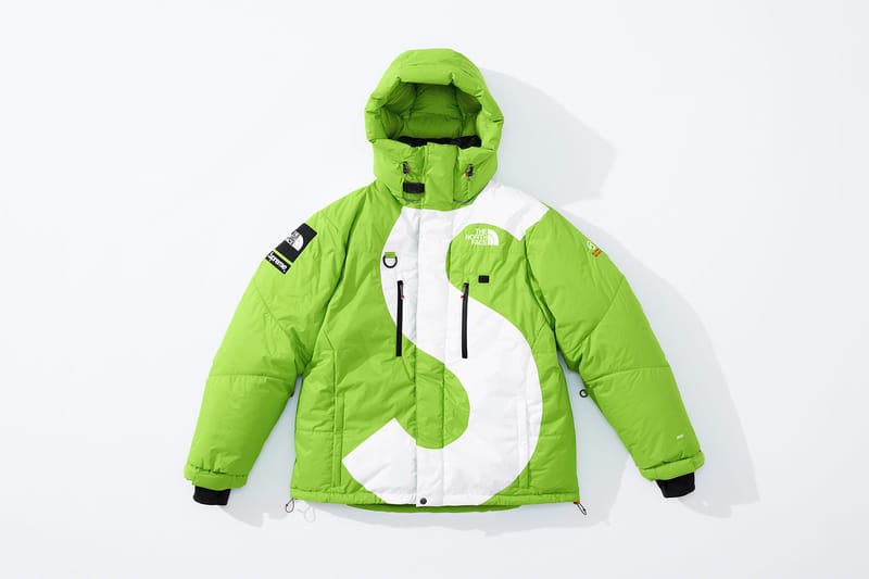 bright green north face jacket