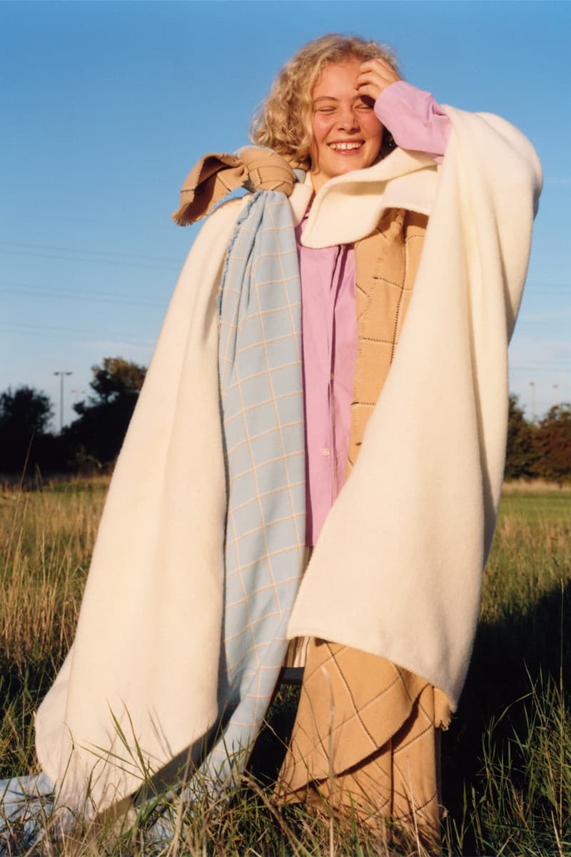 Tekla Fall/Winter Pure New Wool Blankets Fine Merino Blankets Laura Jane Coulson London Photographer Campaign Release Information Homeware Copenhagen Luxury Fabric Company Interior Design