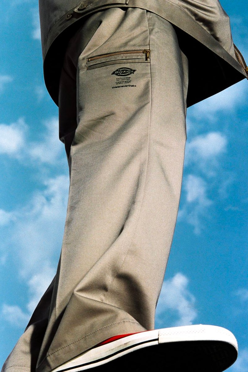 thisisneverthat Dickies Fall Winter 2020 Release Info Date Buy Price Jacket Pants Capsule Lookbook Urban Research Pocket Tee