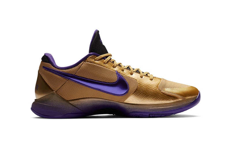 undefeated nike basketball kobe bryant 5 protro hall of fame metallic gold field purple multi color red DA6809 700 official release date info photos price store list buying guide